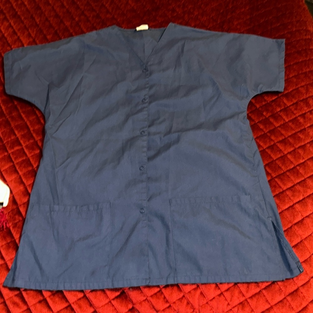 Button up scrub jacket